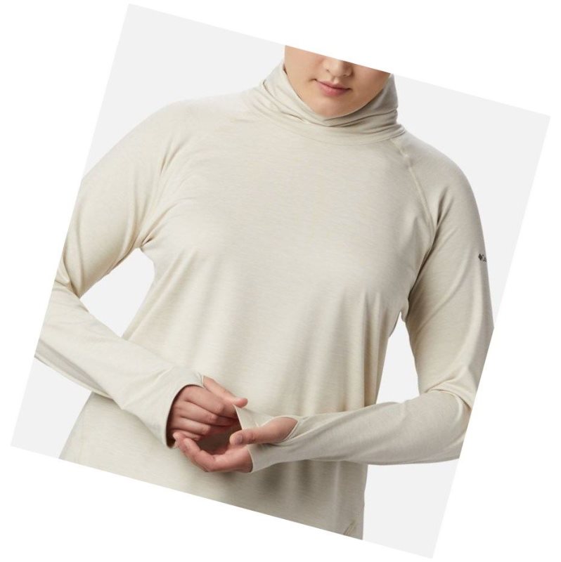 Columbia Bryce Canyon II Turtleneck Plus Size Sweatshirt Kadın Krema | 03721-ZWNF