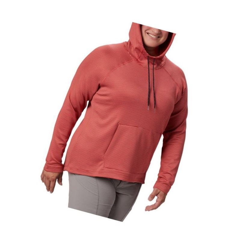 Columbia Bryce Canyon Plus Size Kapşonlu Kadın Kırmızı | 48129-ZFMU