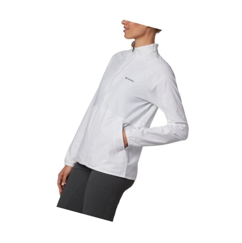 Columbia Bryce Peak Perforated Full Zip Sweatshirt Kadın Beyaz | 93208-ACHR