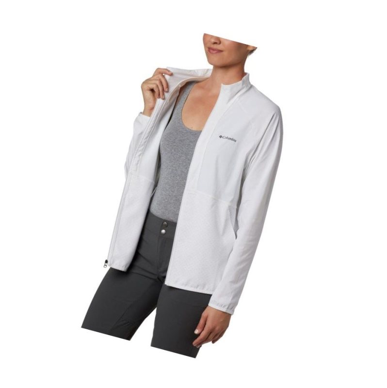 Columbia Bryce Peak Perforated Full Zip Sweatshirt Kadın Beyaz | 93208-ACHR