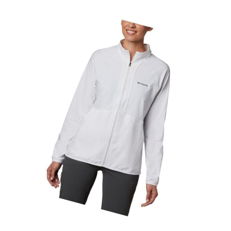Columbia Bryce Peak Perforated Full Zip Sweatshirt Kadın Beyaz | 93208-ACHR
