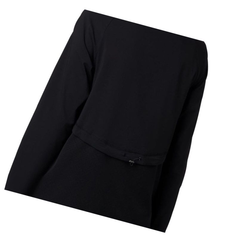 Columbia Bryce Peak Perforated Full Zip Sweatshirt Kadın Siyah | 17962-PVFB