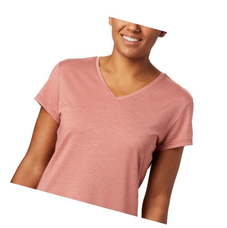 Columbia Bryce Short Sleeve Tişört Kadın Koyu Mercan | 09185-FTVD