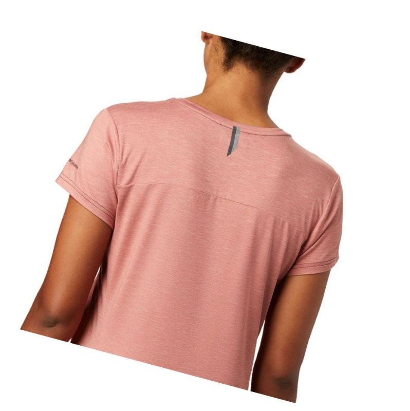 Columbia Bryce Short Sleeve Tişört Kadın Koyu Mercan | 09185-FTVD