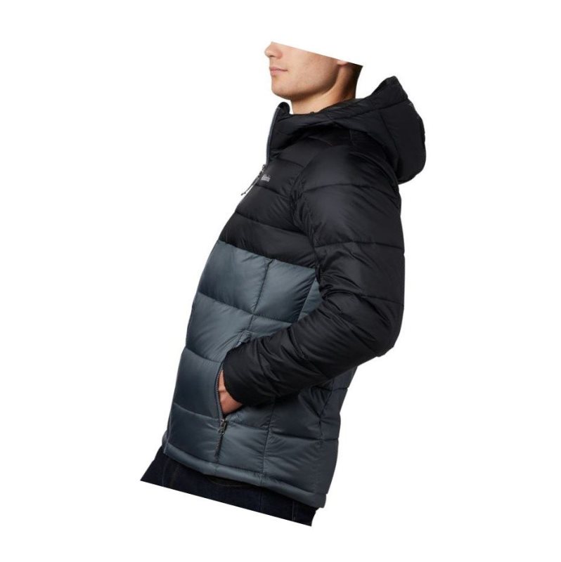 Columbia Buck Butte Insulated Hooded Mont Erkek Koyu Gri Siyah | 19625-HOKG