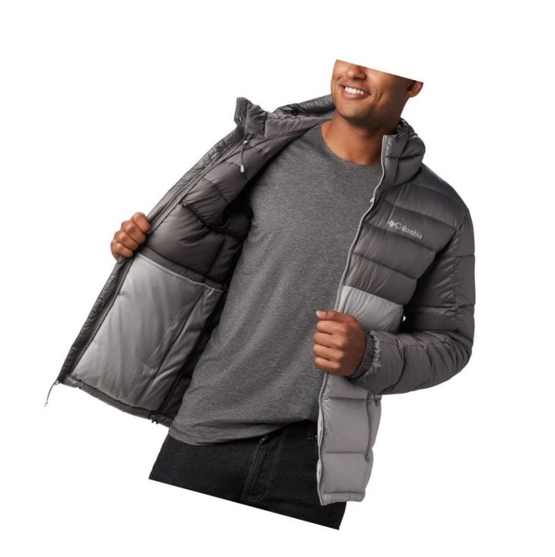 Columbia Buck Butte Insulated Hooded Mont Erkek Gri | 10897-PCMH
