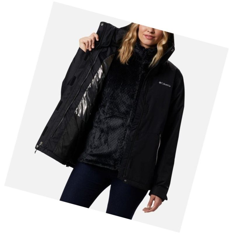 Columbia Bugaboo II Fleece Interchange Mont Kadın Siyah | 49837-AGSJ