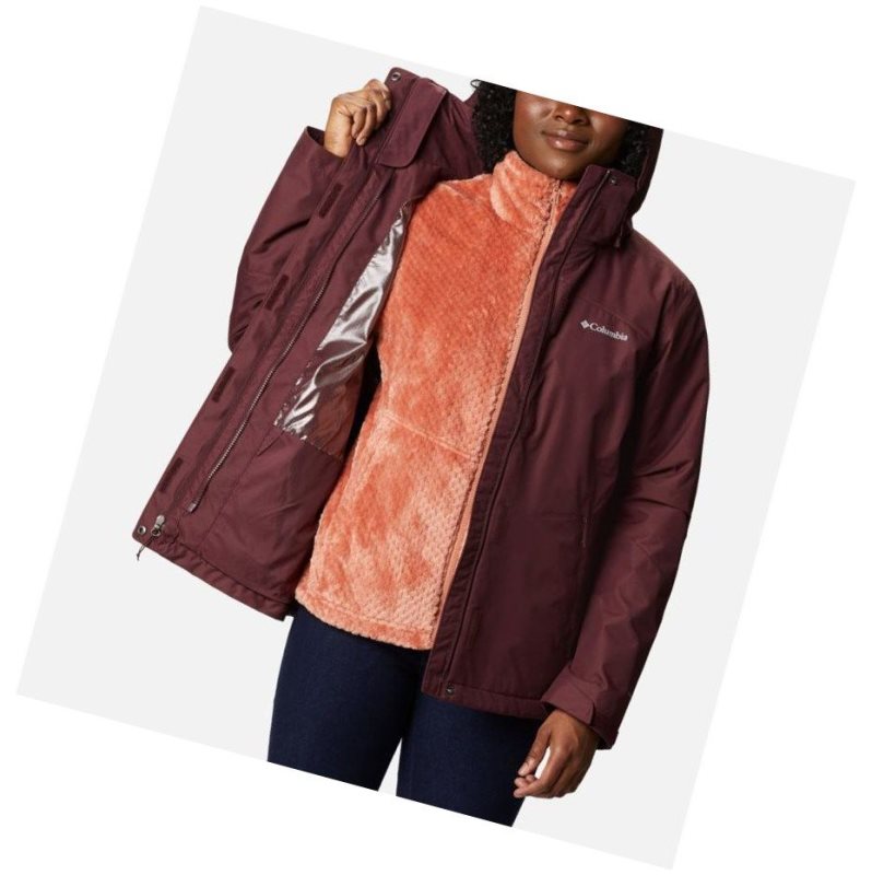 Columbia Bugaboo II Fleece Interchange Mont Kadın Bordo | 27104-BWSD