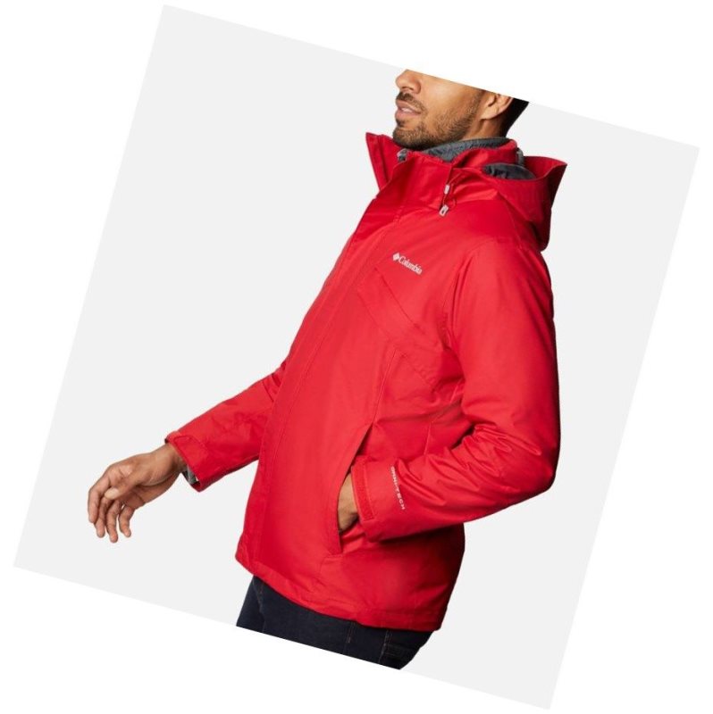 Columbia Bugaboo II Fleece Interchange Mont Erkek Kırmızı Koyu Gri | 13857-PYGI