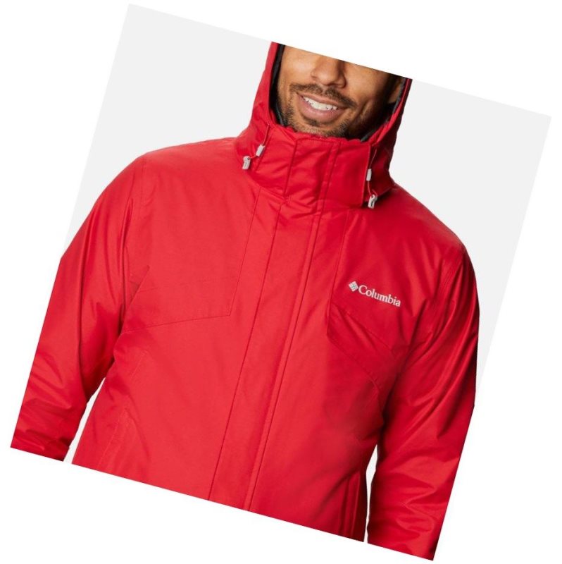Columbia Bugaboo II Fleece Interchange Mont Erkek Kırmızı Koyu Gri | 13857-PYGI