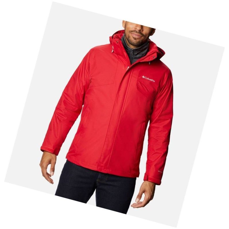 Columbia Bugaboo II Fleece Interchange Mont Erkek Kırmızı Koyu Gri | 13857-PYGI