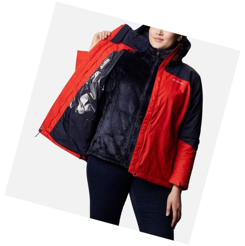 Columbia Bugaboo II Fleece Interchange Plus Size Mont Kadın Turuncu | 47013-IBSY