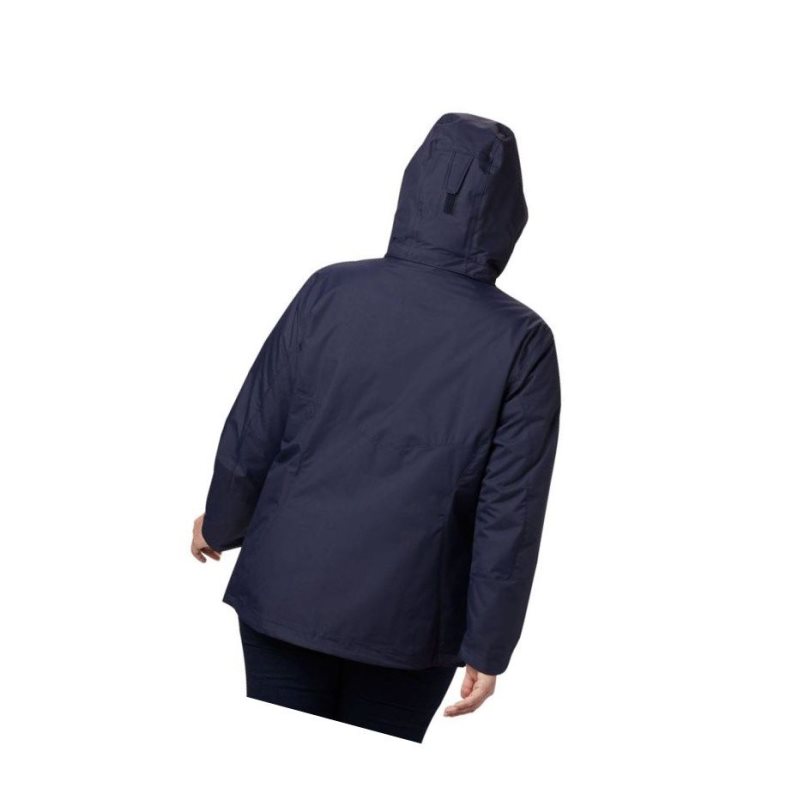 Columbia Bugaboo II Fleece Interchange Plus Size Mont Kadın Lacivert | 43921-DUTZ