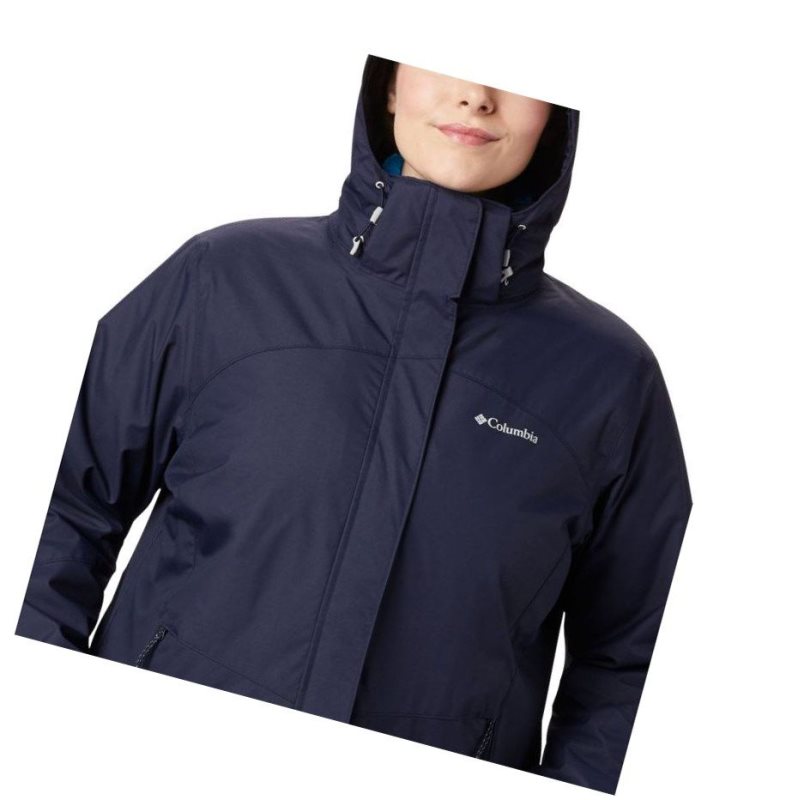 Columbia Bugaboo II Fleece Interchange Plus Size Mont Kadın Lacivert | 43921-DUTZ