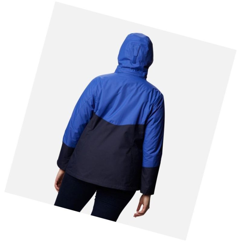 Columbia Bugaboo II Fleece Interchange Plus Size Mont Kadın Lacivert Mavi | 38027-NLCY