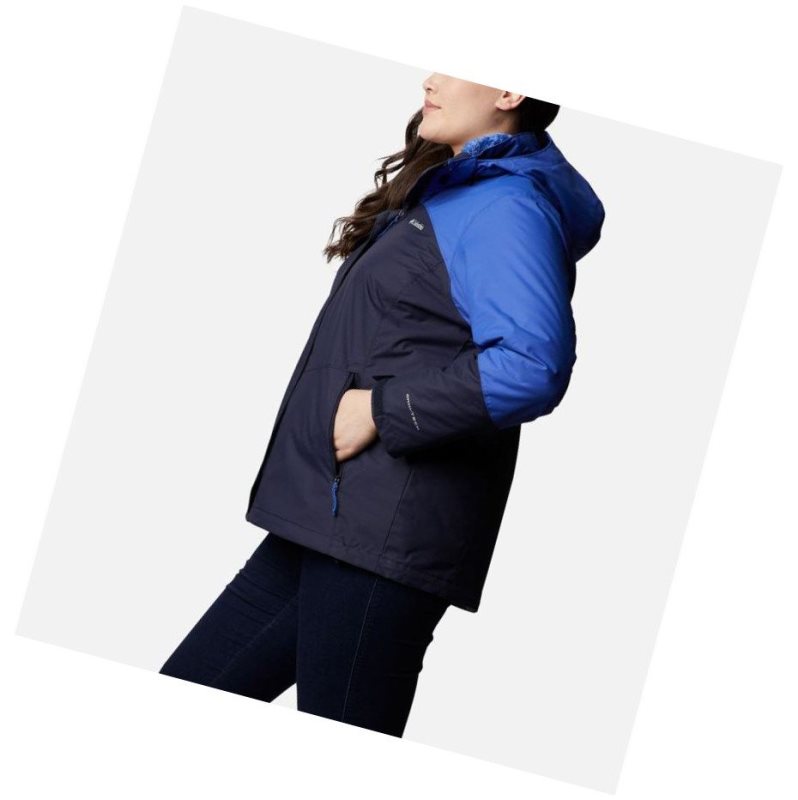 Columbia Bugaboo II Fleece Interchange Plus Size Mont Kadın Lacivert Mavi | 38027-NLCY
