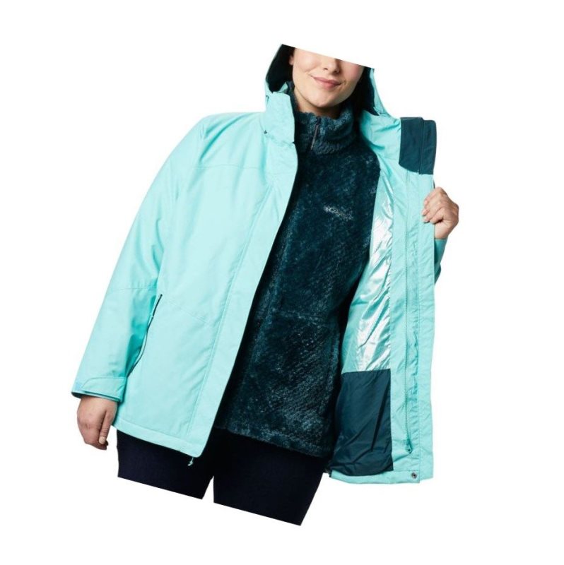 Columbia Bugaboo II Fleece Interchange Plus Size Mont Kadın Açık Turkuaz | 16870-OLSY