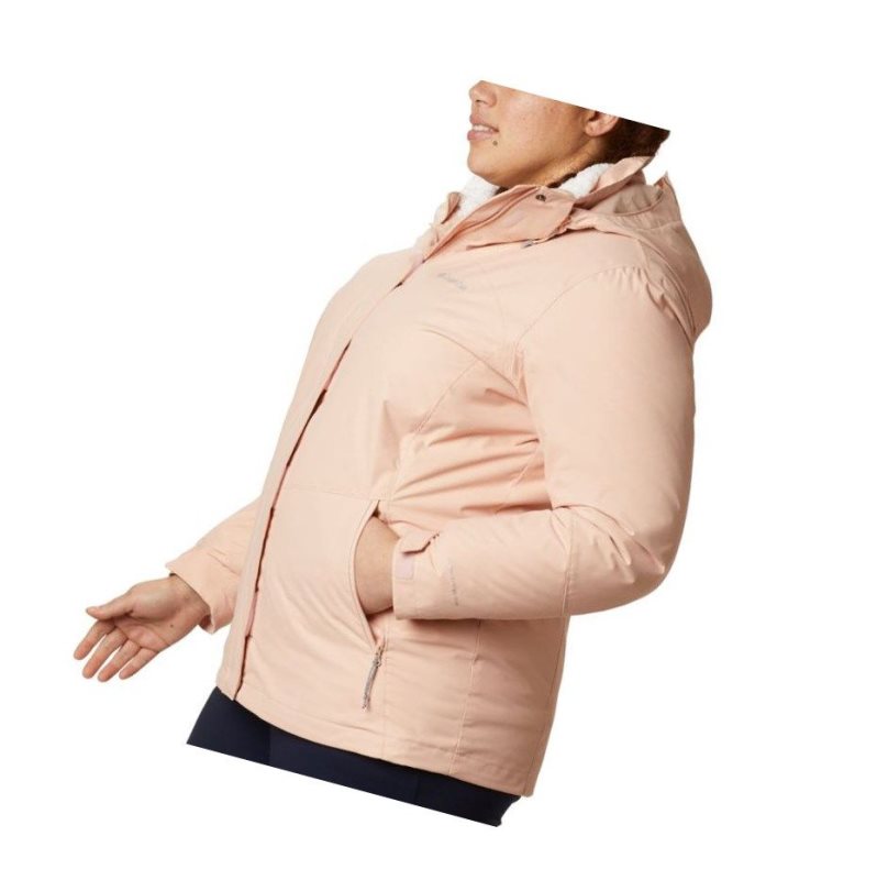 Columbia Bugaboo II Fleece Interchange Plus Size Mont Kadın Pembe | 89207-ALCD