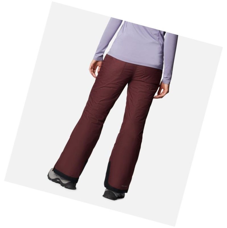 Columbia Bugaboo Omni-Heat Insulated Snow Pantolon Kadın Bordo | 40789-DOJT