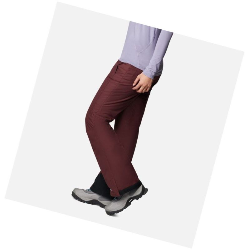 Columbia Bugaboo Omni-Heat Insulated Snow Pantolon Kadın Bordo | 40789-DOJT