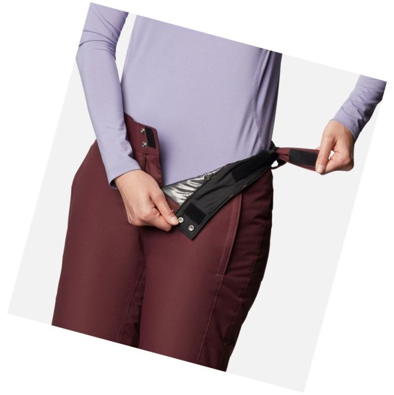 Columbia Bugaboo Omni-Heat Insulated Snow Pantolon Kadın Bordo | 40789-DOJT