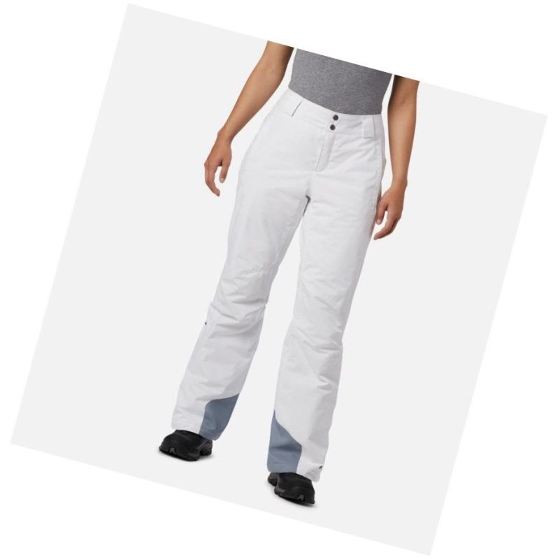Columbia Bugaboo Omni-Heat Insulated Snow Pantolon Kadın Beyaz | 37609-GYPO