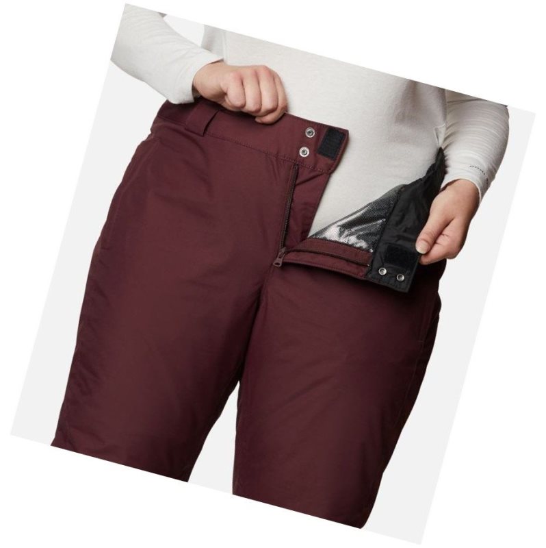 Columbia Bugaboo Omni-Heat Plus Size Pantolon Kadın Bordo | 52109-RFBG
