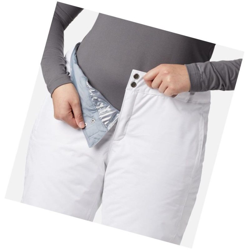 Columbia Bugaboo Omni-Heat Plus Size Pantolon Kadın Beyaz | 87069-JPYT