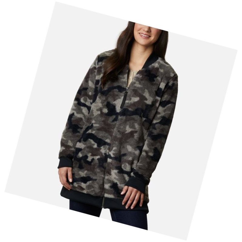 Columbia Bundle Up Printed Fleece Mont Kadın Siyah Camo | 54987-ITJY