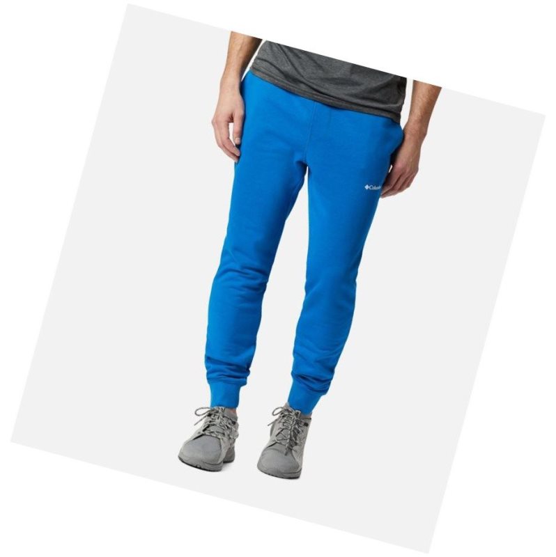 Columbia CSC Logo Fleece Jogger II Pantolon Erkek Açık Indigo Beyaz | 18954-CSNL