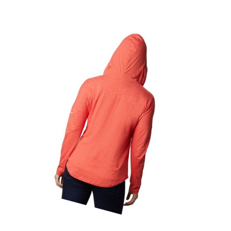 Columbia Cades Cove Full Zip Kapşonlu Kadın Kırmızı | 83642-IQKR