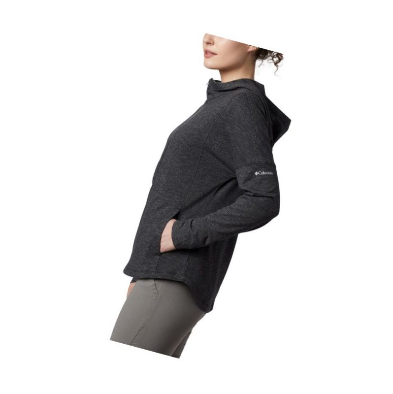 Columbia Cades Cove Full Zip Kapşonlu Kadın Siyah | 52974-BWVC