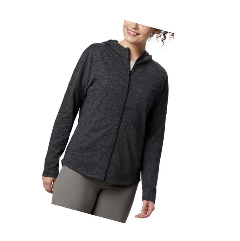 Columbia Cades Cove Full Zip Kapşonlu Kadın Siyah | 52974-BWVC