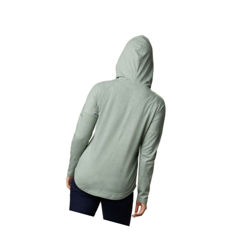 Columbia Cades Cove Full Zip Kapşonlu Kadın Açık Yeşil | 49370-YHFW