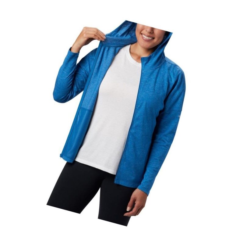 Columbia Cades Cove Full Zip Kapşonlu Kadın Mavi | 39602-JKEA
