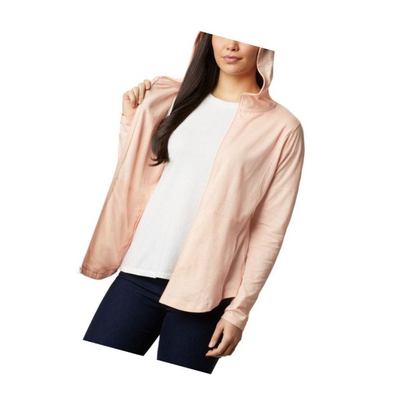 Columbia Cades Cove Full Zip Kapşonlu Kadın Pembe | 87325-FGCJ