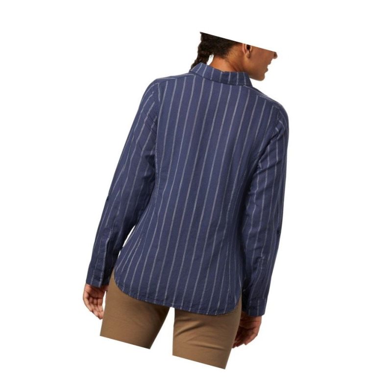 Columbia Camp Henry II Long Sleeve Gömlek Kadın Lacivert | 91205-BOGC