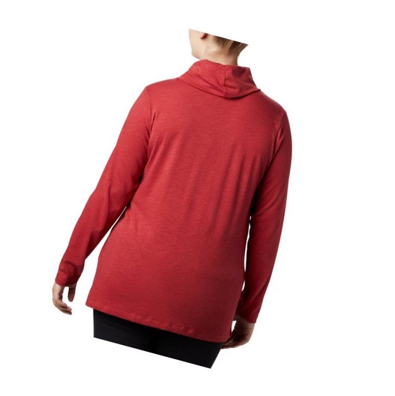 Columbia Canyon Point Cowl Neck Plus Size Sweatshirt Kadın Kırmızı | 24901-AHMY
