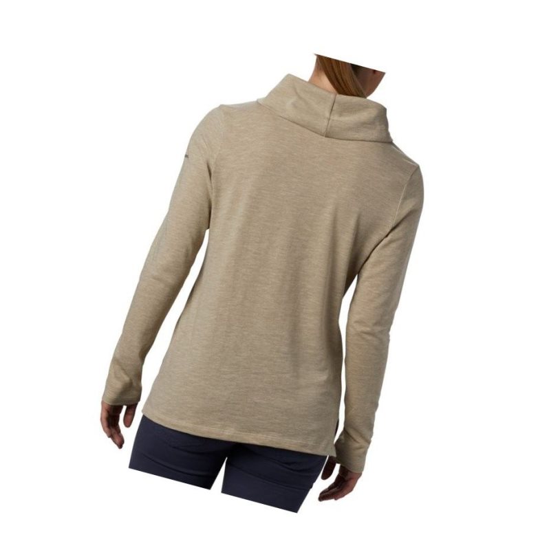 Columbia Canyon Point Cowl Neck Sweatshirt Kadın Krema | 74193-XPFN