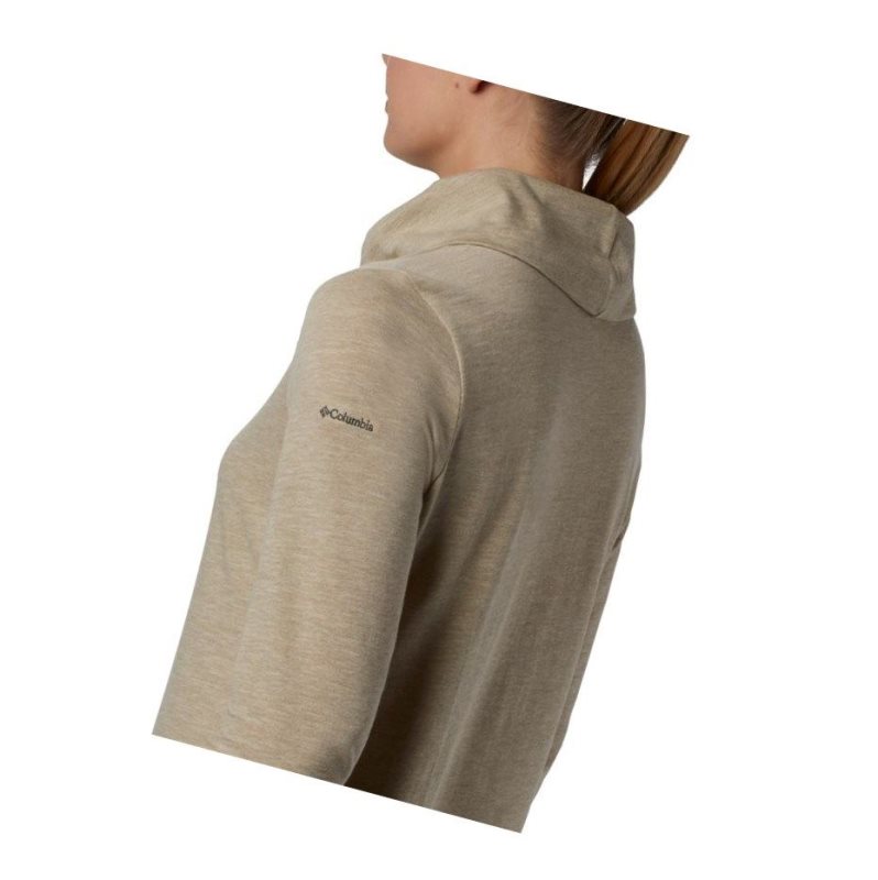 Columbia Canyon Point Cowl Neck Sweatshirt Kadın Krema | 74193-XPFN