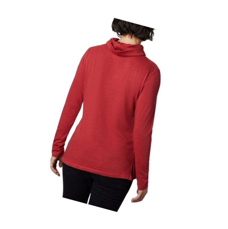 Columbia Canyon Point Cowl Neck Sweatshirt Kadın Kırmızı | 54708-YLUX