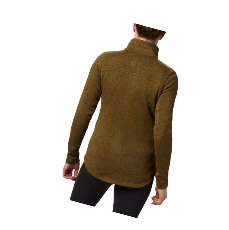 Columbia Canyon Point Fleece Full Zip Mont Kadın Zeytin Yeşili | 32814-AUID