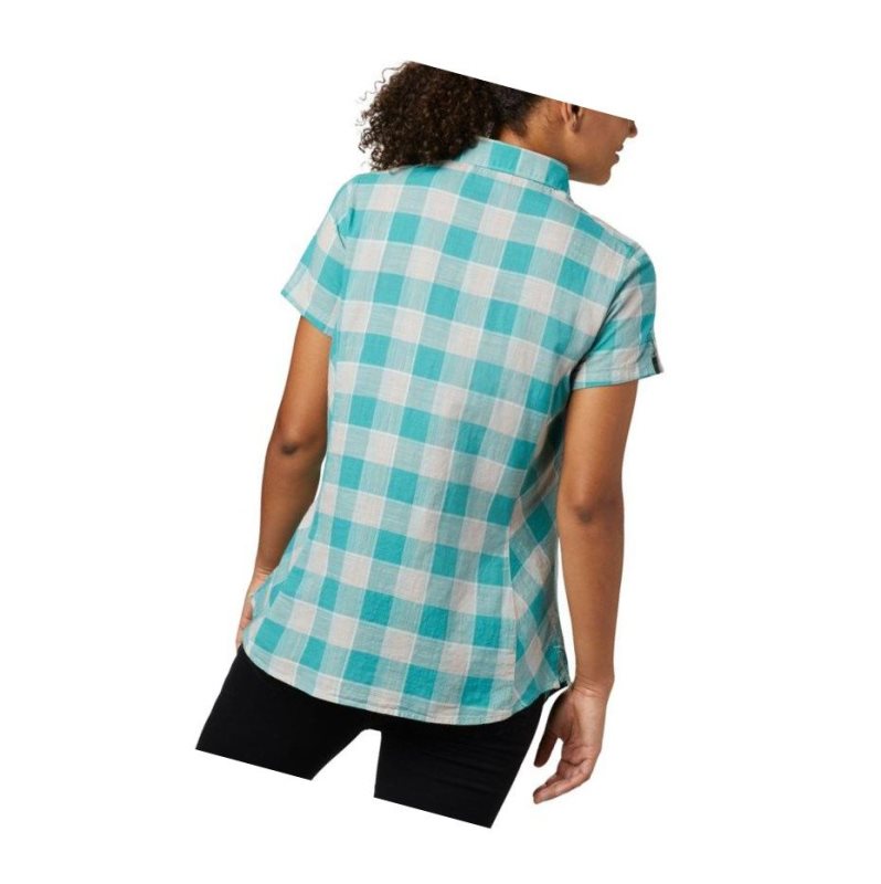 Columbia Cape Alava?Short Sleeve Gömlek Kadın Mavi | 42361-VIFP