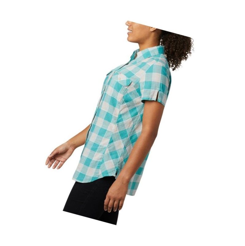 Columbia Cape Alava?Short Sleeve Gömlek Kadın Mavi | 42361-VIFP
