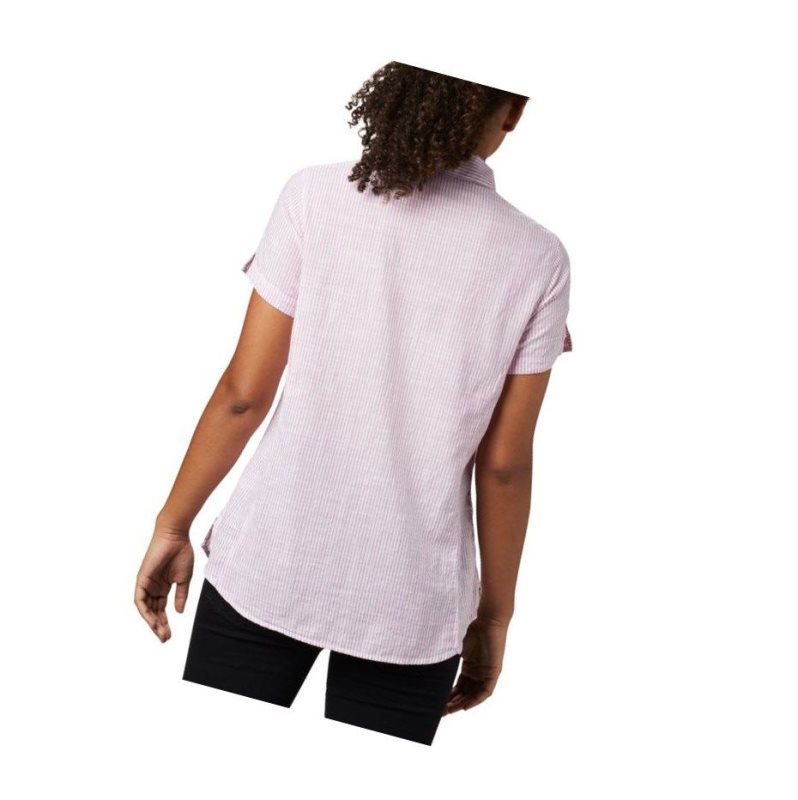 Columbia Cape Alava?Short Sleeve Gömlek Kadın Açık Lavanta | 08746-VALZ
