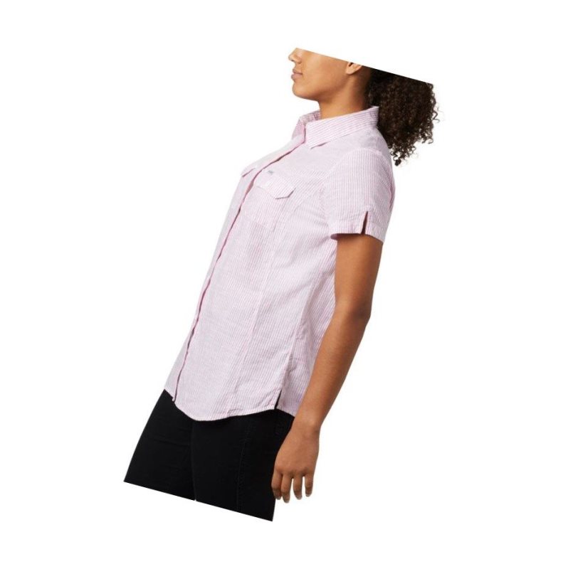 Columbia Cape Alava?Short Sleeve Gömlek Kadın Açık Lavanta | 08746-VALZ