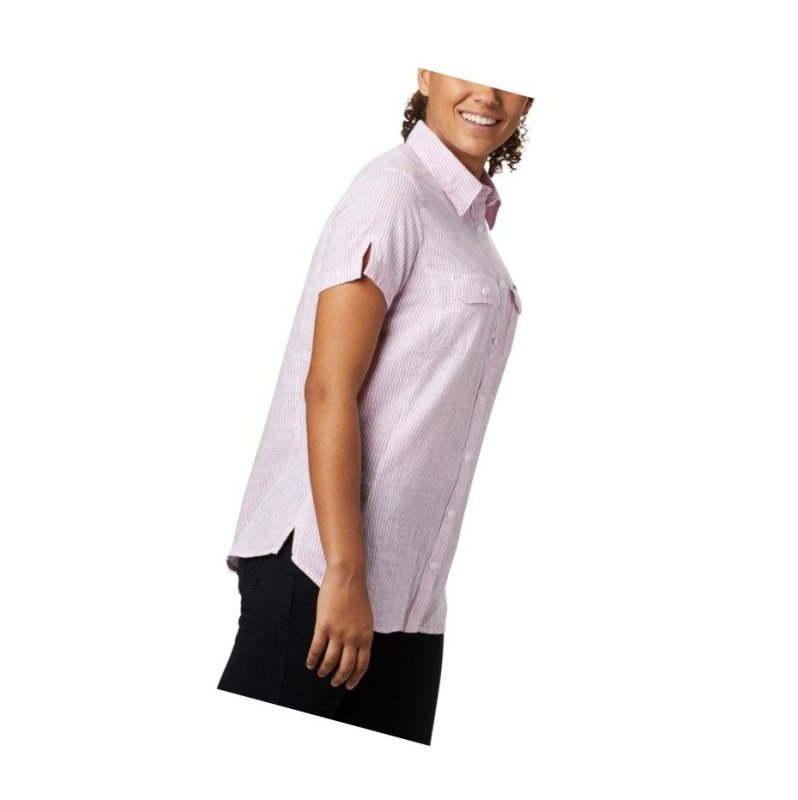 Columbia Cape Alava?Short Sleeve Gömlek Kadın Açık Lavanta | 08746-VALZ