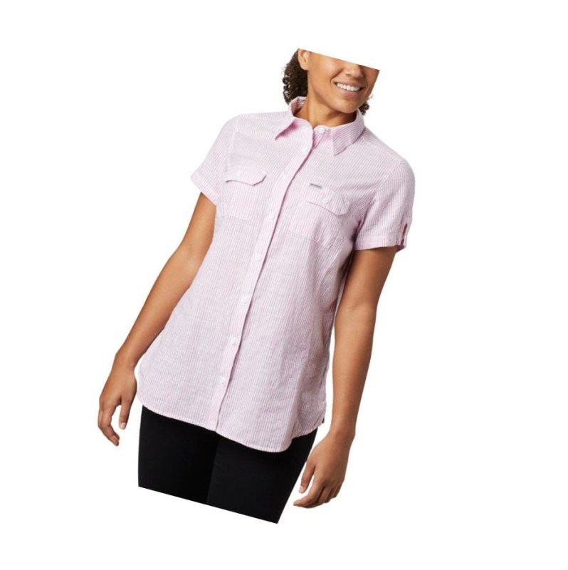 Columbia Cape Alava?Short Sleeve Gömlek Kadın Açık Lavanta | 08746-VALZ