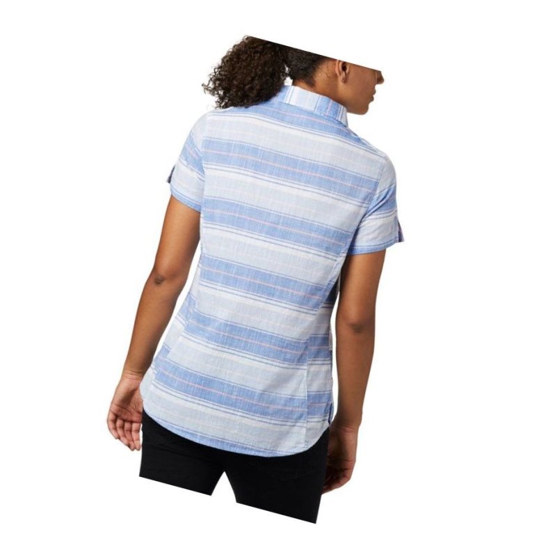 Columbia Cape Alava?Short Sleeve Gömlek Kadın Mavi | 87293-CBIK
