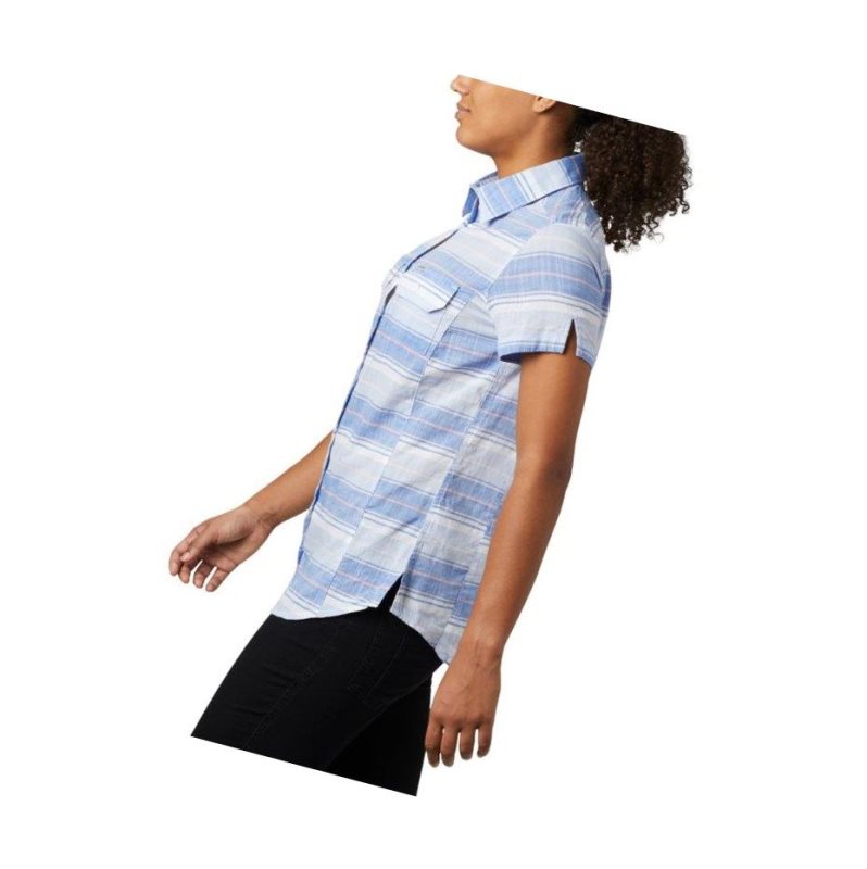 Columbia Cape Alava?Short Sleeve Gömlek Kadın Mavi | 87293-CBIK